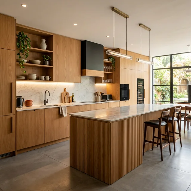 Plywood Kitchen Cabinetry